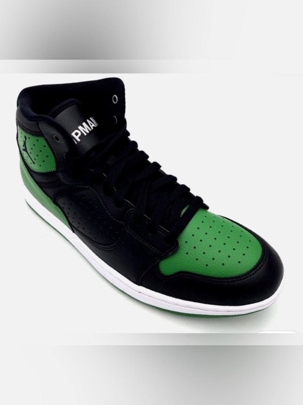 EUC Nike Air [Jordan] Access High-Top Black Verde Green Sneakers Shoes Men's 11 - Picture 2 of 12